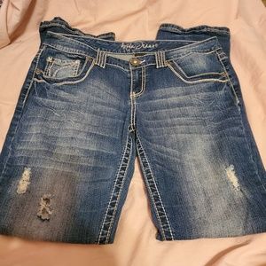 Denim bootcut jeans